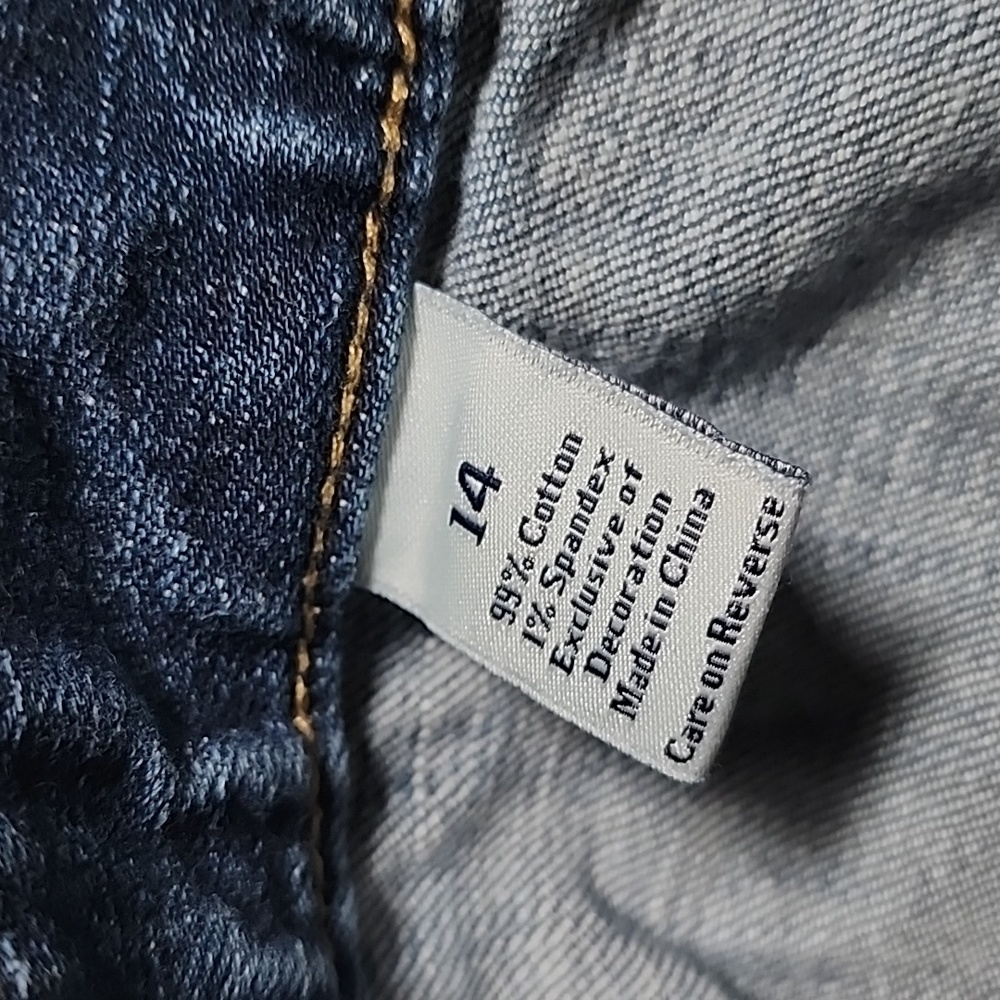 Simply Vera Cargo Crop blue Jeans 35"X25" Western - Picture 5 of 6